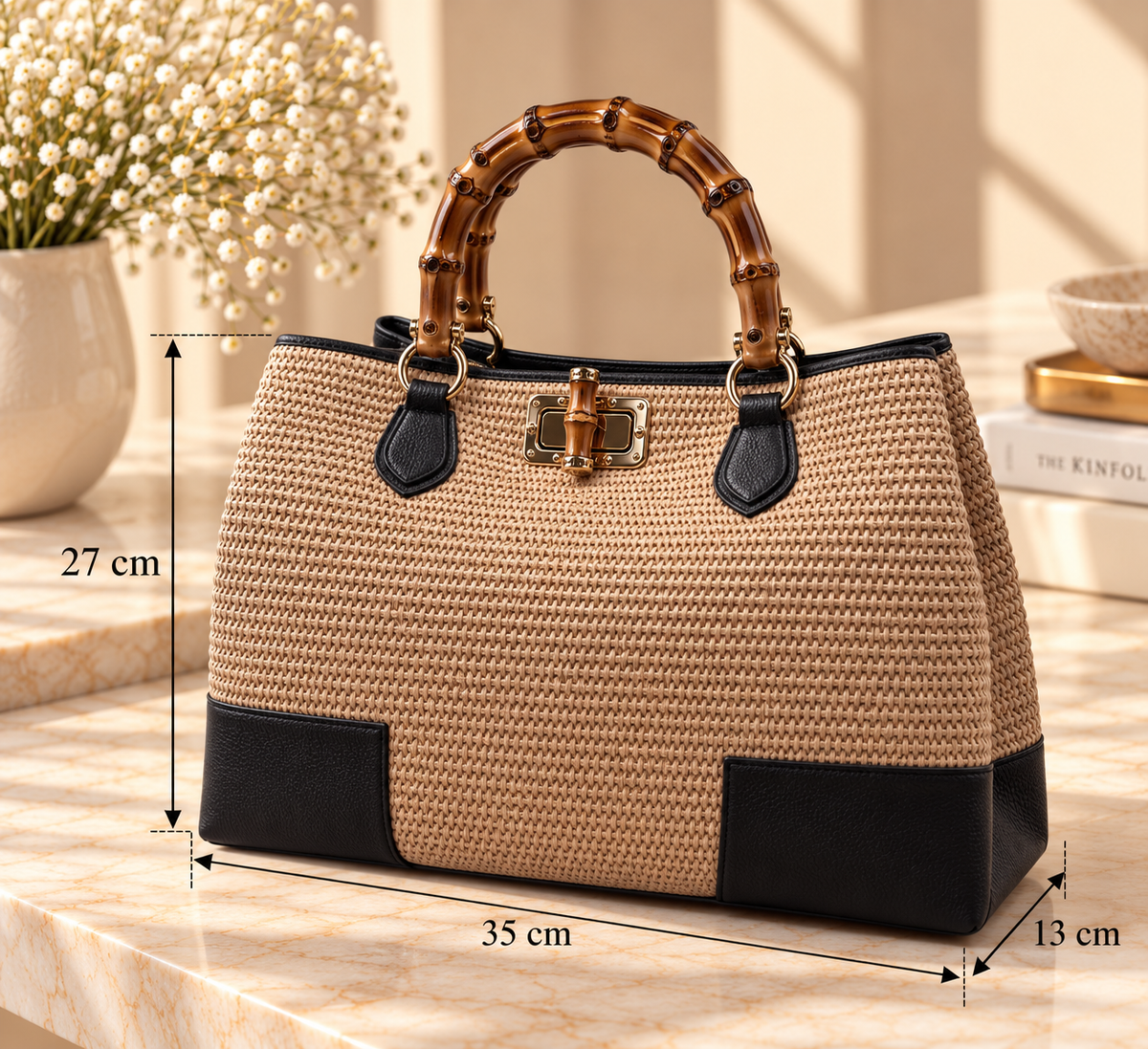 Bamboo bags, black