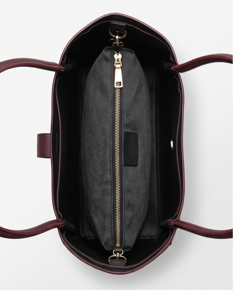 Tote bags, big size, color dark brown