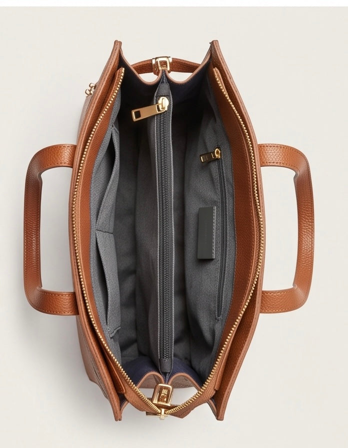 The Tote Office Big - Terracotta Cognac