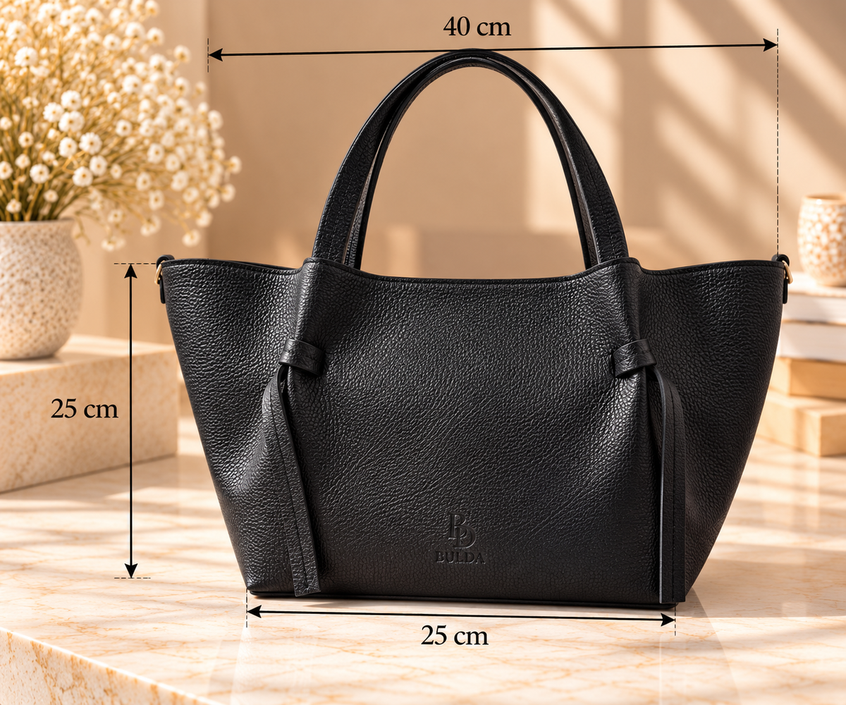 The Signature Tote - Noir